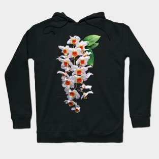 Cascade of White Orchids Hoodie